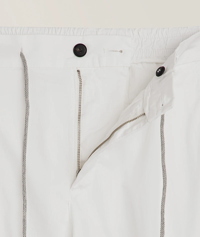 Nos Drawstring Stretch-Cotton Joggers