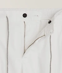 Nos Drawstring Stretch-Cotton Joggers