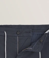 Nos Drawstring Stretch-Cotton Joggers