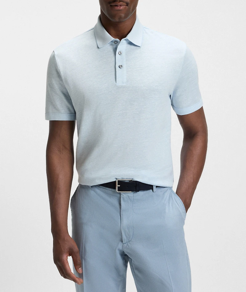 Linen-Cotton Polo