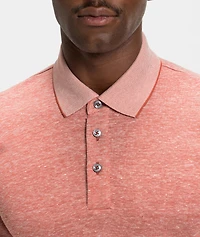 Cotton-Linen Knit Polo