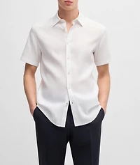 Stretch-Linen Shirt