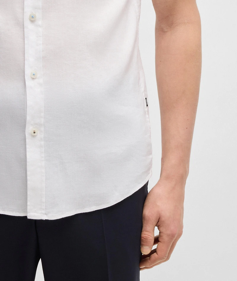 Stretch-Linen Shirt