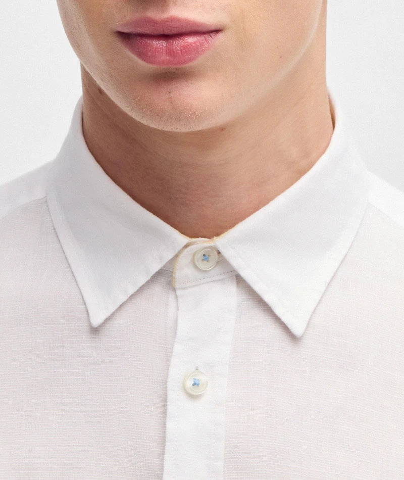 Stretch-Linen Shirt