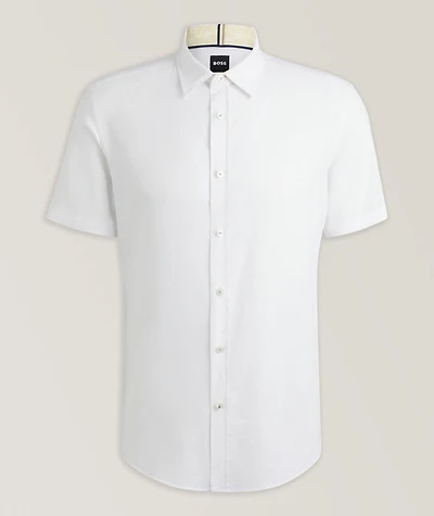 Stretch-Linen Shirt