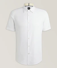 Stretch-Linen Shirt