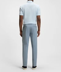 Tapered Stretch-Cotton Pants