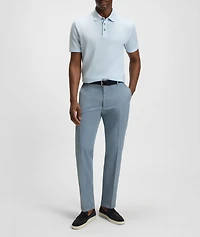 Tapered Stretch-Cotton Pants