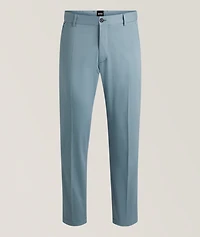 Tapered Stretch-Cotton Pants