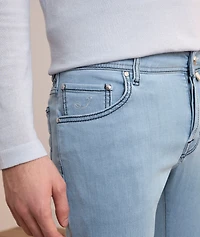 Nick Stripe Patch Slim-Fit Jeans
