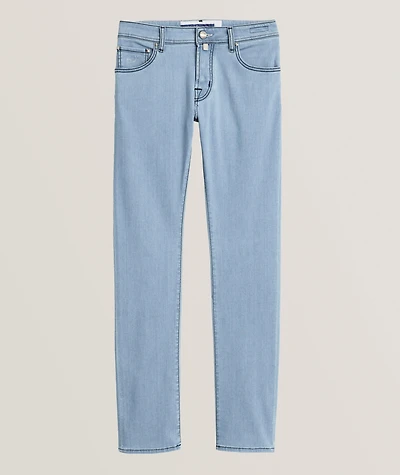 Nick Stripe Patch Slim-Fit Jeans