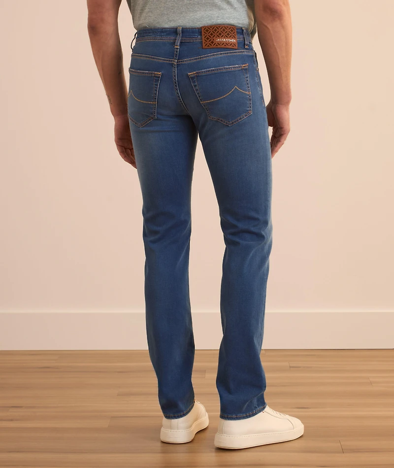 Bard Cutout Patch Slim-Fit Jeans