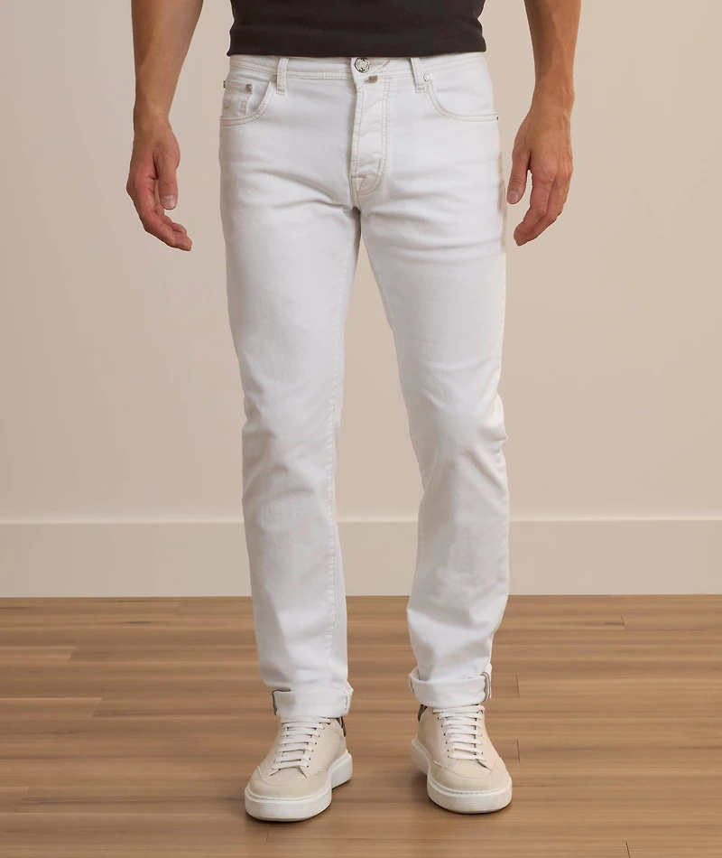 Bard Tile Patch Slim-Fit Jeans