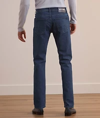 Bard Leather Logo Patch Jeans