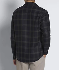 Vagabond Check Wool-Silk Overshirt