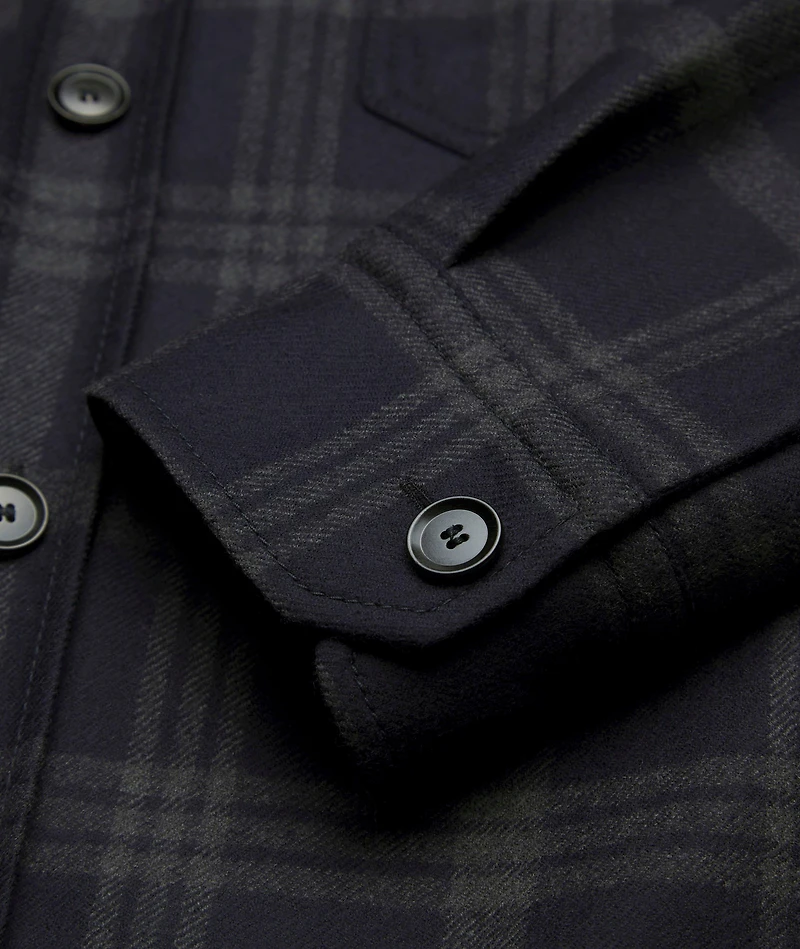 Vagabond Check Wool-Silk Overshirt