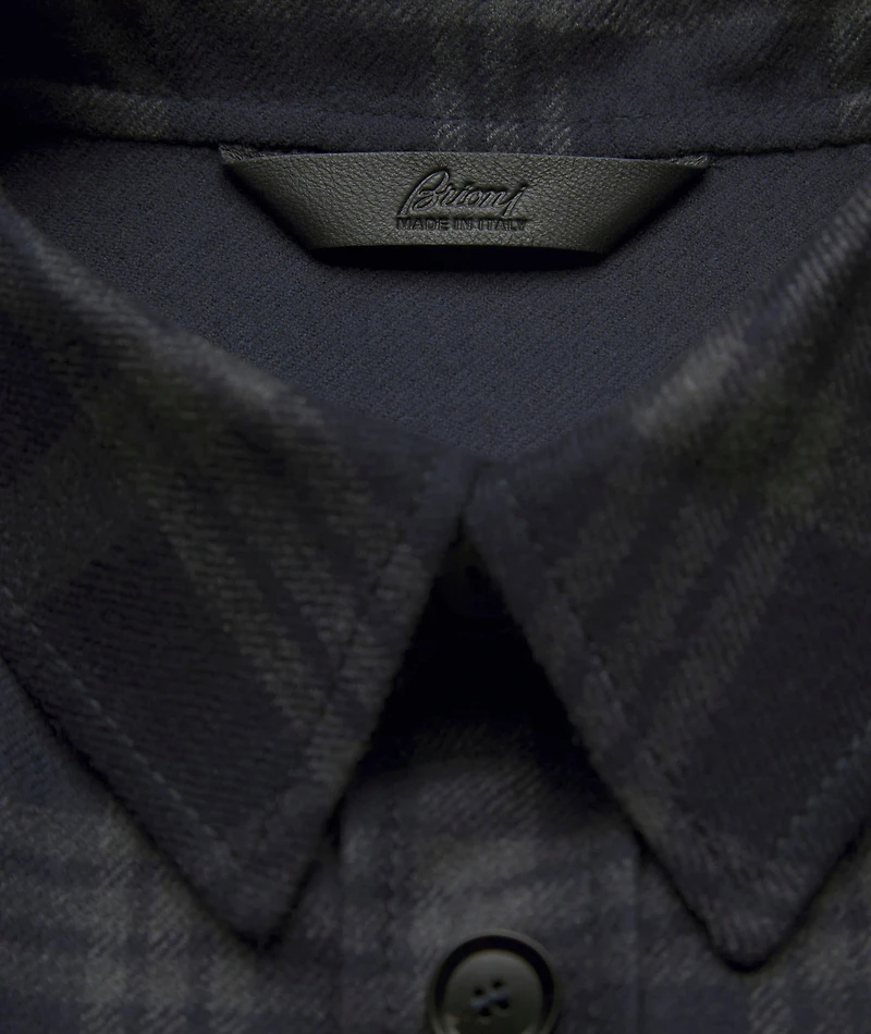 Vagabond Check Wool-Silk Overshirt