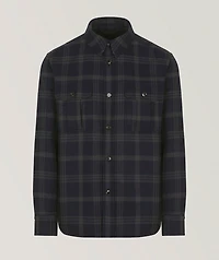 Vagabond Check Wool-Silk Overshirt