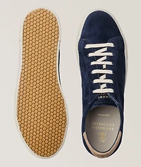 Suede Back-Tab Sneakers