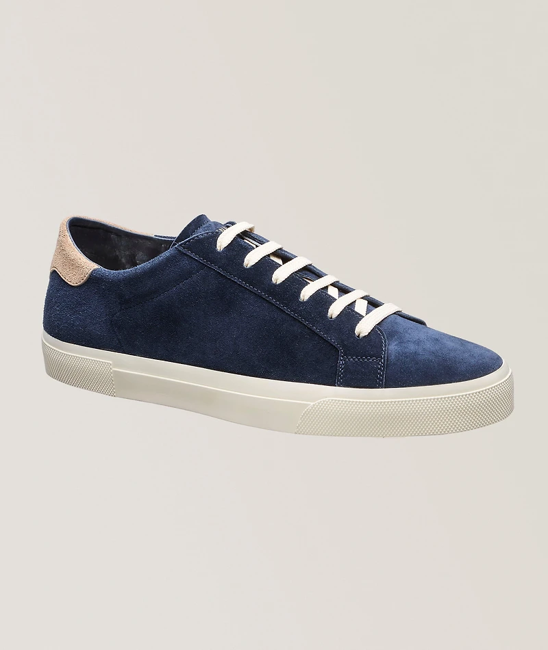 Suede Back-Tab Sneakers
