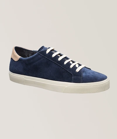 Suede Back-Tab Sneakers