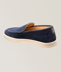 Chevron Hybrid Suede Loafers