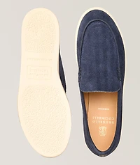 Chevron Hybrid Suede Loafers