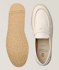 Leather & Suede Welt Penny Loafers