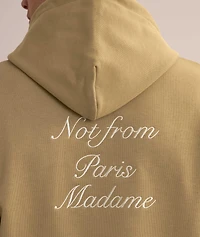 Le Slogan Calligraphie Cotton Hooded Sweater