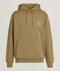 Le Slogan Calligraphie Cotton Hooded Sweater