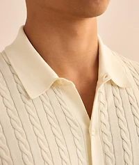 Cable-Knit Cotton Shirt