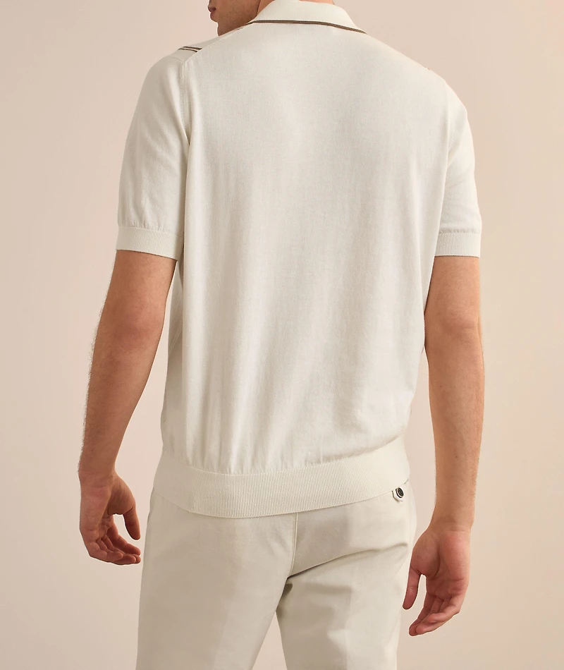 Striped Cotton Knit Shirt