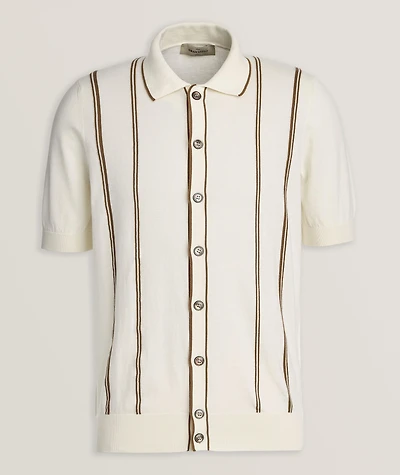 Striped Cotton Knit Shirt