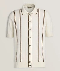 Striped Cotton Knit Shirt