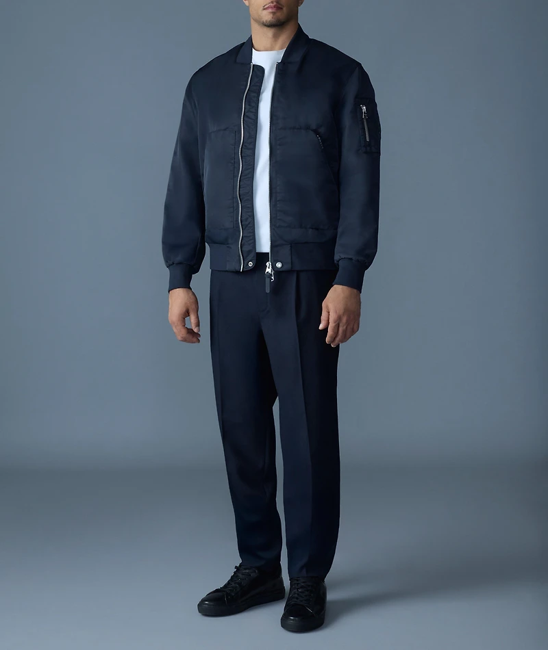 Emilio Satin Bomber Jacket