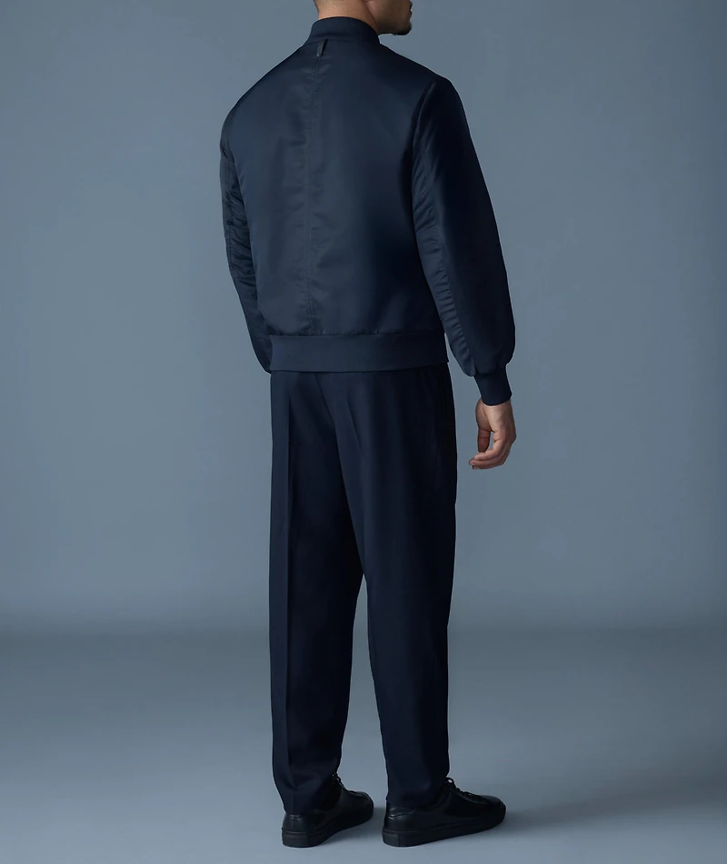 Emilio Satin Bomber Jacket