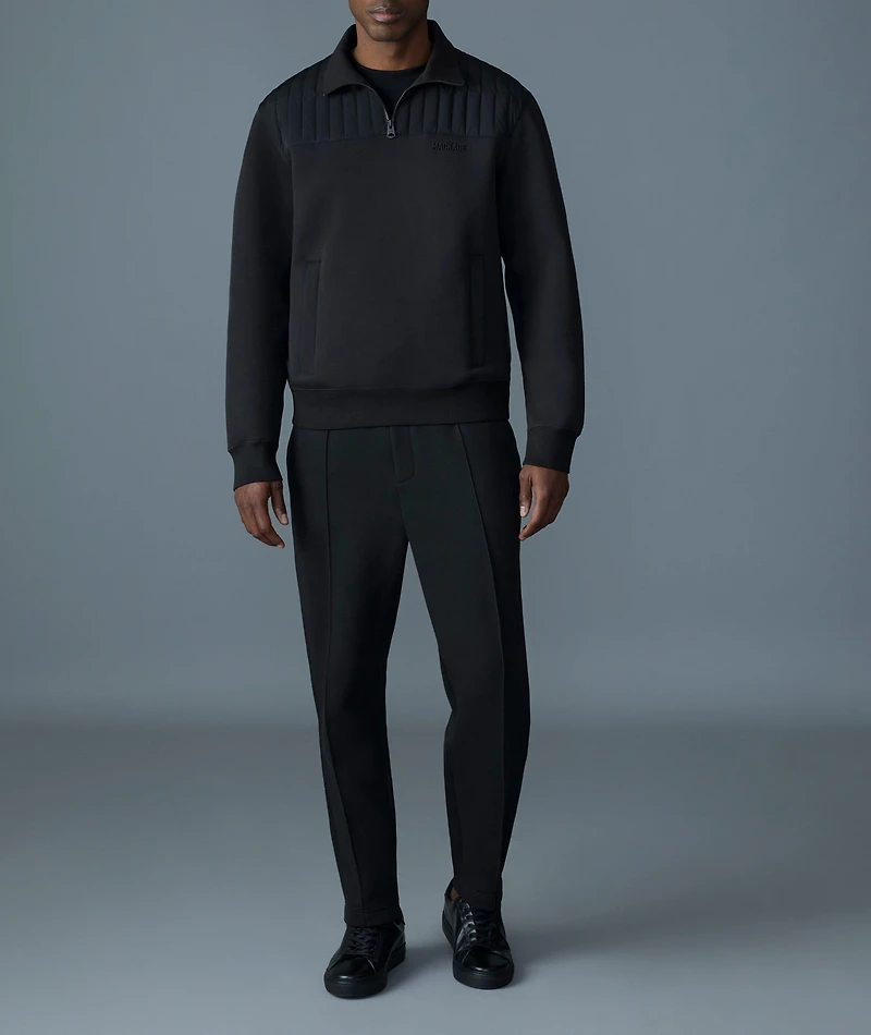 Corey Hybrid Down Quarter-Zip Sweater