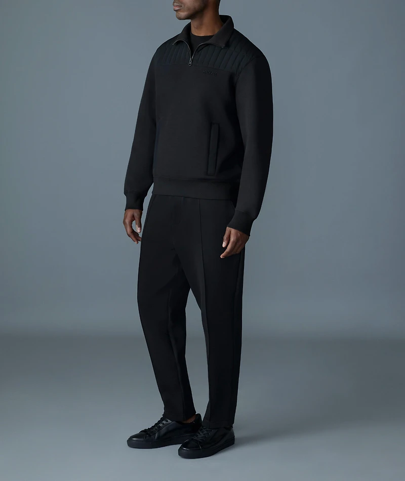 Corey Hybrid Down Quarter-Zip Sweater