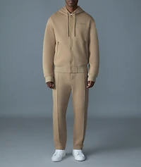 Krystos Double Face Zip-Up Hooded Sweater