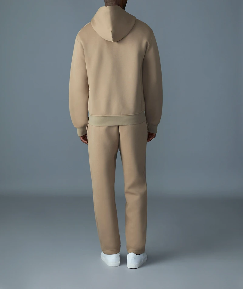 Krystos Double Face Zip-Up Hooded Sweater