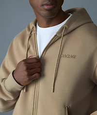 Krystos Double Face Zip-Up Hooded Sweater