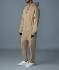 Krystos Double Face Zip-Up Hooded Sweater