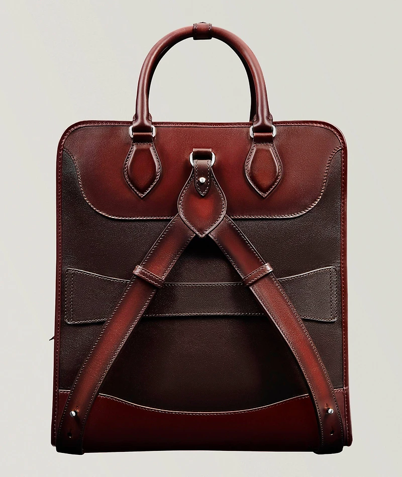 Premier Jour Scritto Leather Backpack