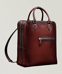 Premier Jour Scritto Leather Backpack