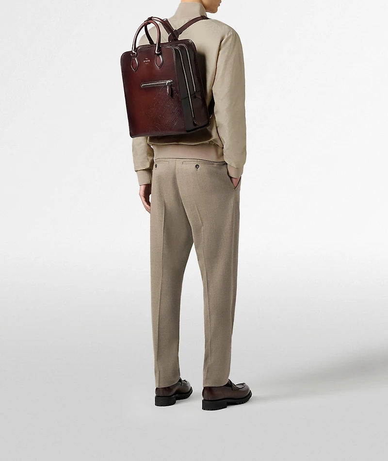 Premier Jour Scritto Leather Backpack