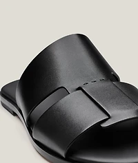 Kael Leather Slide Sandals
