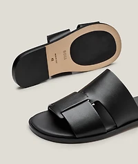 Kael Leather Slide Sandals
