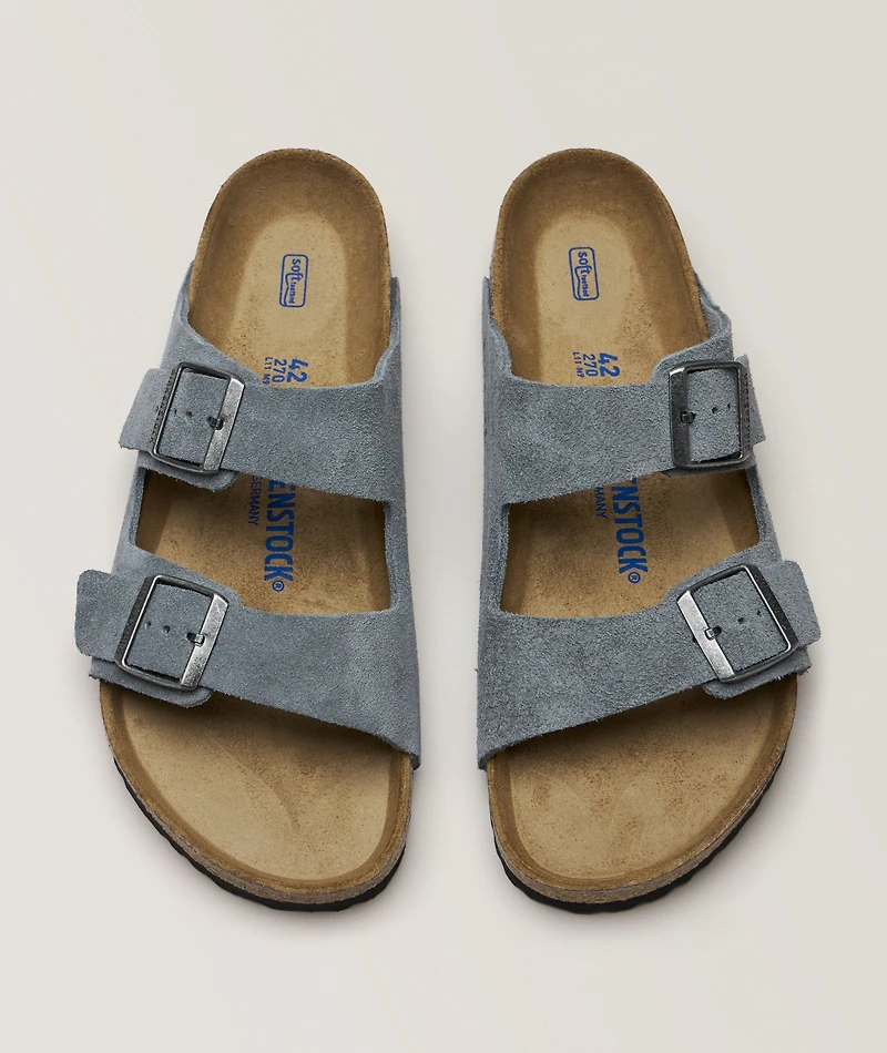 Arizona Soft Footbed Suede Leather Sandals