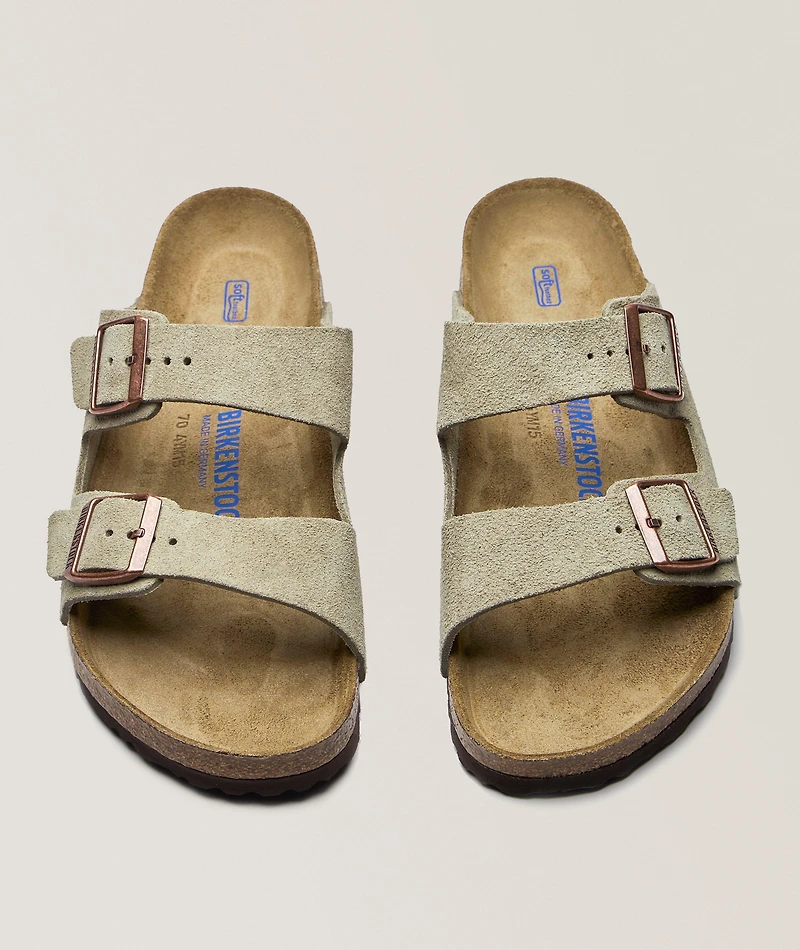 Arizona Soft Footbed Suede Leather Sandals