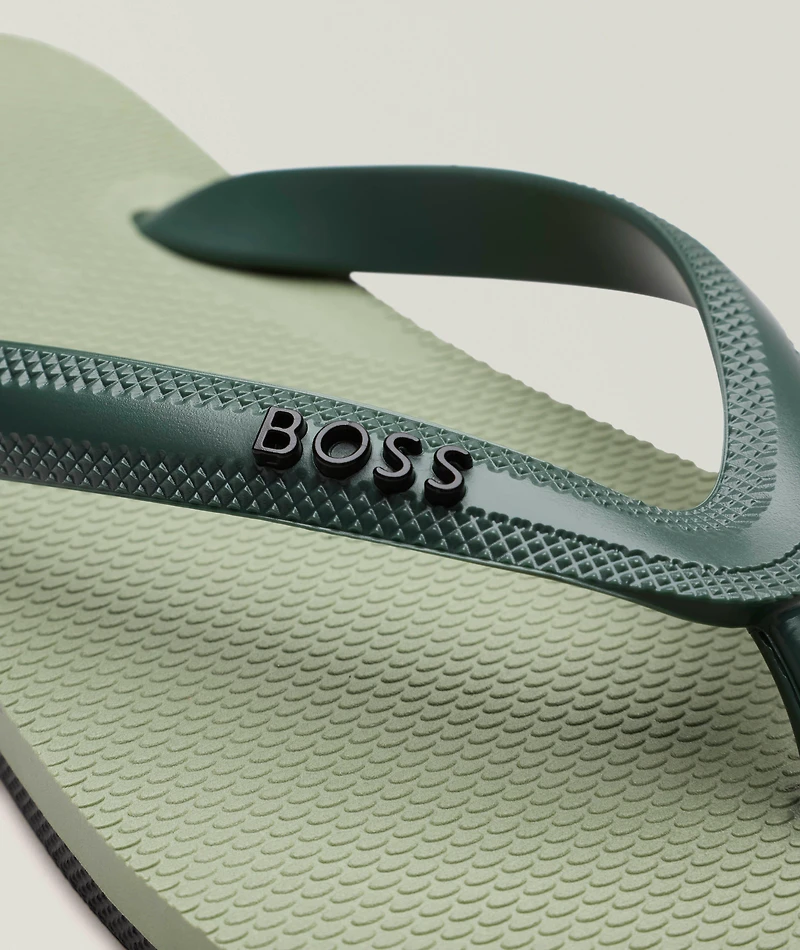 Branded Strap Flip Flop Sandals